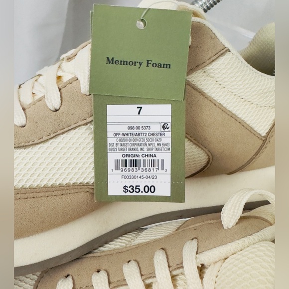 Men's Chester Retro Sneakers - Goodfellow & Co Off- White.      US 7.        NWT - Picture 5 of 11